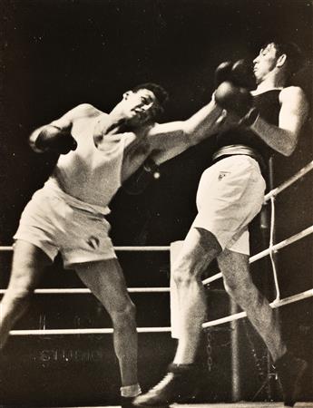 LENI RIEFENSTAHL (1902-2003) Group of 4 photographs of athletes at the 1936 Berlin Olympics.